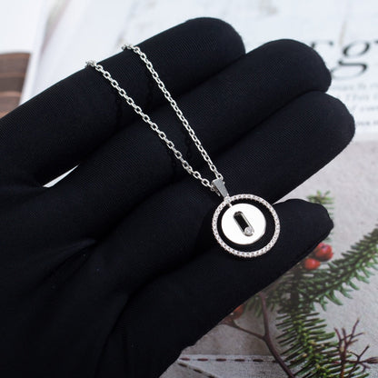 [Luxery]Demo MOVE PM NECKLACE SILVER DIAMOND