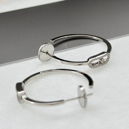 [Luxery]CREOLES MOVE UNO PM DIAMOND EARRINGS