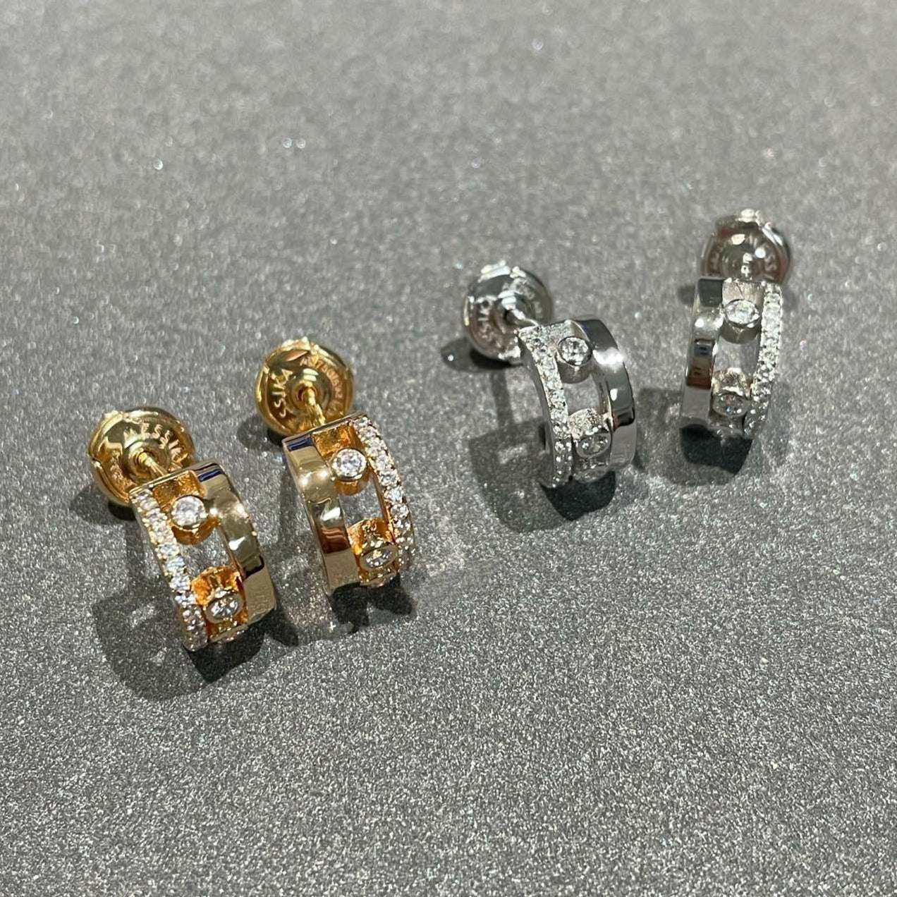 [Luxery]MOVE ROMANE EARRINGS DIAMOND