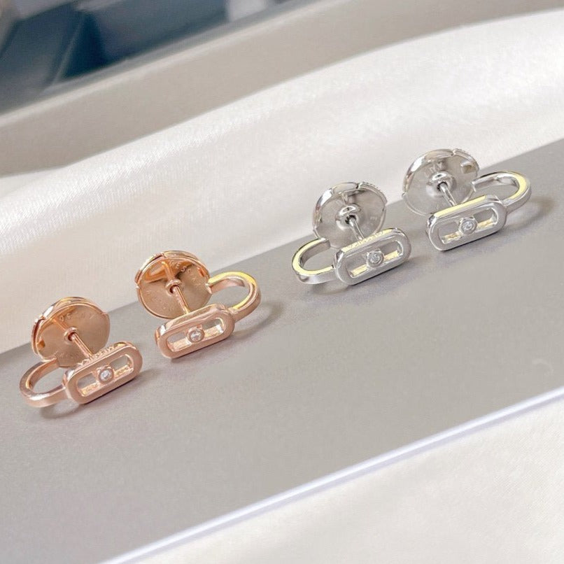 [Luxery]CREOLES MOVE UNO MINI 1 DIAMOND EARRINGS