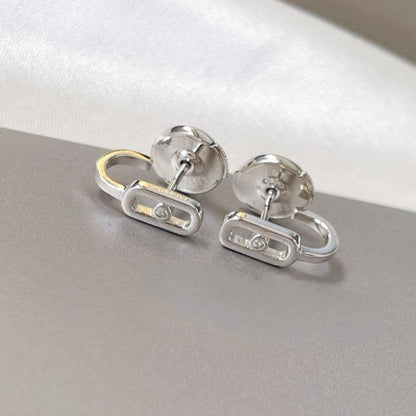[Luxery]CREOLES MOVE UNO MINI 1 DIAMOND EARRINGS