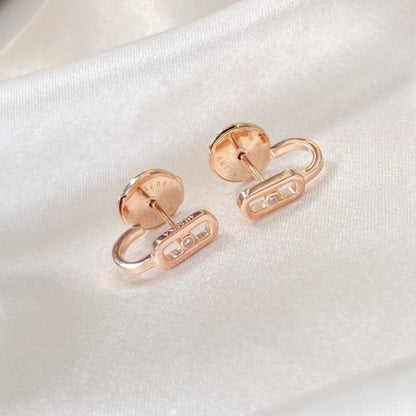 [Luxery]CREOLES MOVE UNO MINI 1 DIAMOND EARRINGS