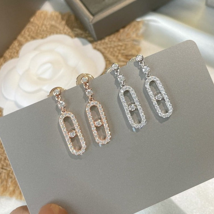 [Luxery]DORMEUSES MOVE UNO DIAMOND EARRINGS