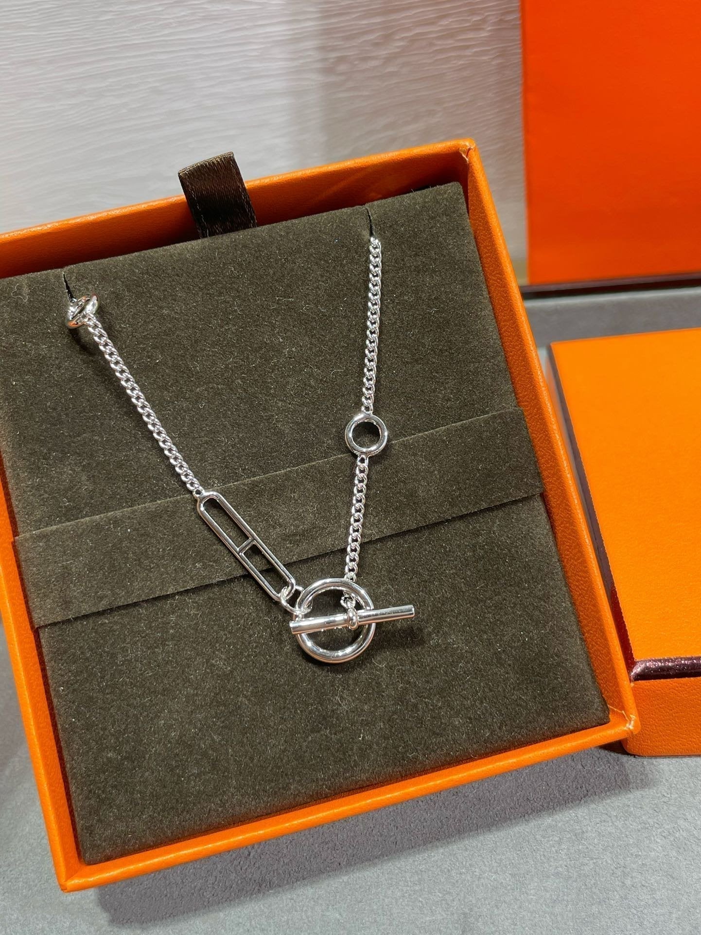 [Luxery]HM STERLING CHAINE D'ANCRE HEART