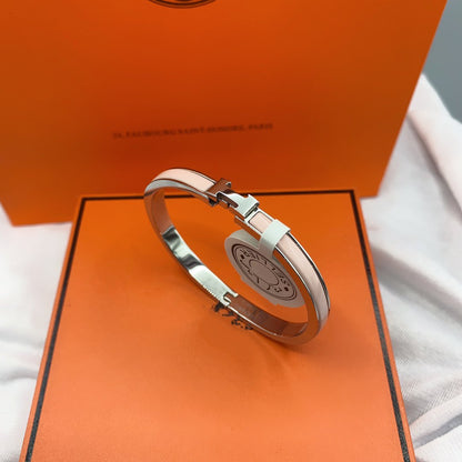 [Luxery]CLASSIC HM CLIC  PINK 8MM ENAMEL BRACELET