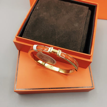 [Luxery]CLASSIC HM CLIC RED 8MM ENAMEL BRACELET