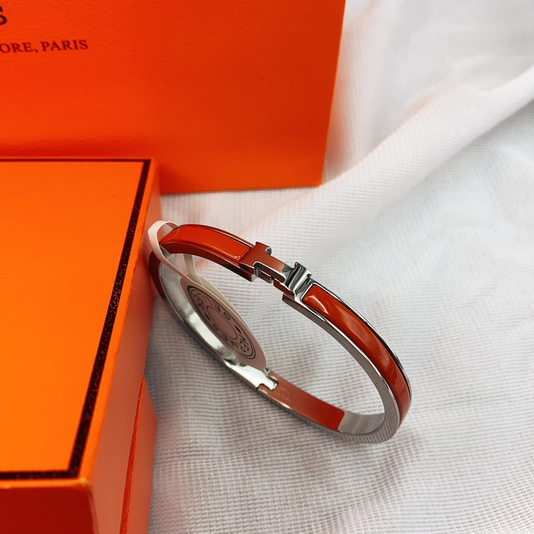 [Luxery]CLASSIC HM CLIC RED 8MM ENAMEL BRACELET