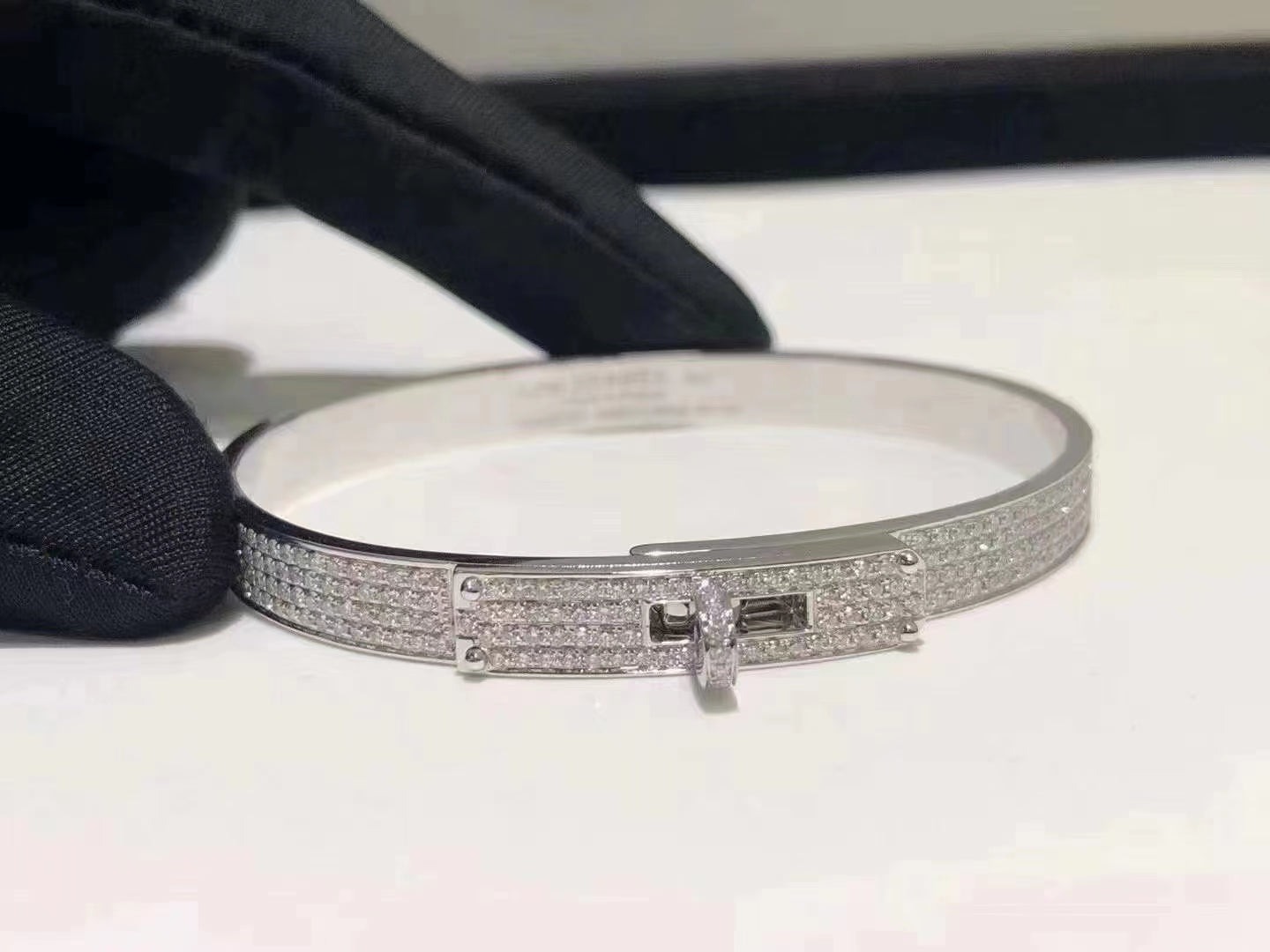 [Luxery]HM KELLY BRACELET IN SILVER AND FULL PAVE DIAMOND
