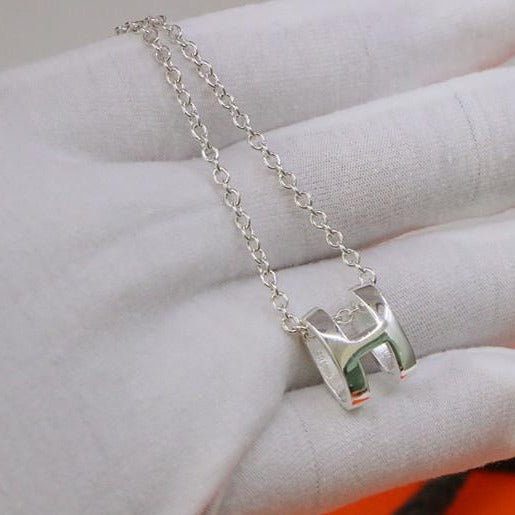 [Luxery]HM NECKLACE H LETTER OVAL SERIES