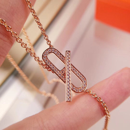 [Luxery]HM FIRE PIG NOSE NECKLACE TRENDY STREET