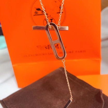 [Luxery]HM NECKLACE PLATINUM ROSE GOLD DIAMOND