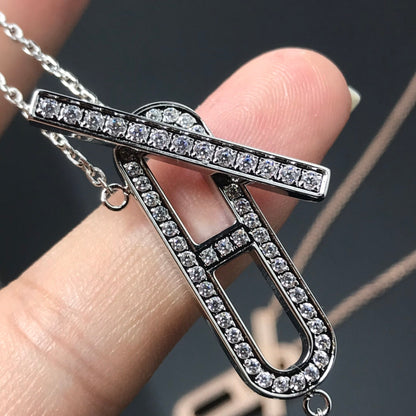 [Luxery]HM NECKLACE PLATINUM ROSE GOLD DIAMOND