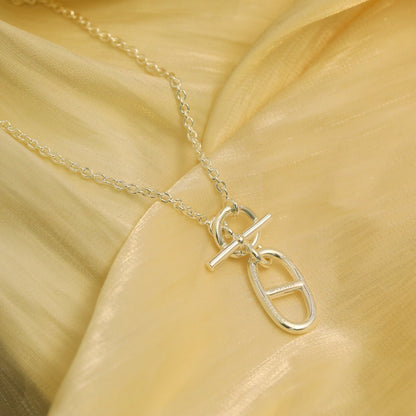 [Luxery]HM CHAINE D'ANCRE PENDANT NECKLACE STERLING SILVER