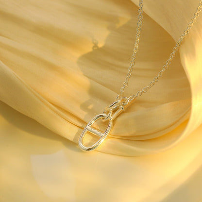 [Luxery]HM CHAINE D'ANCRE PENDANT NECKLACE STERLING SILVER