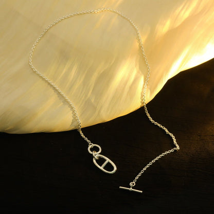 [Luxery]HM CHAINE D'ANCRE PENDANT NECKLACE STERLING SILVER