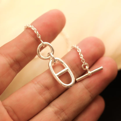 [Luxery]HM CHAINE D'ANCRE PENDANT NECKLACE STERLING SILVER