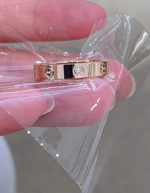 [Luxery]LOVE RING 4MM 1 DIAMOND