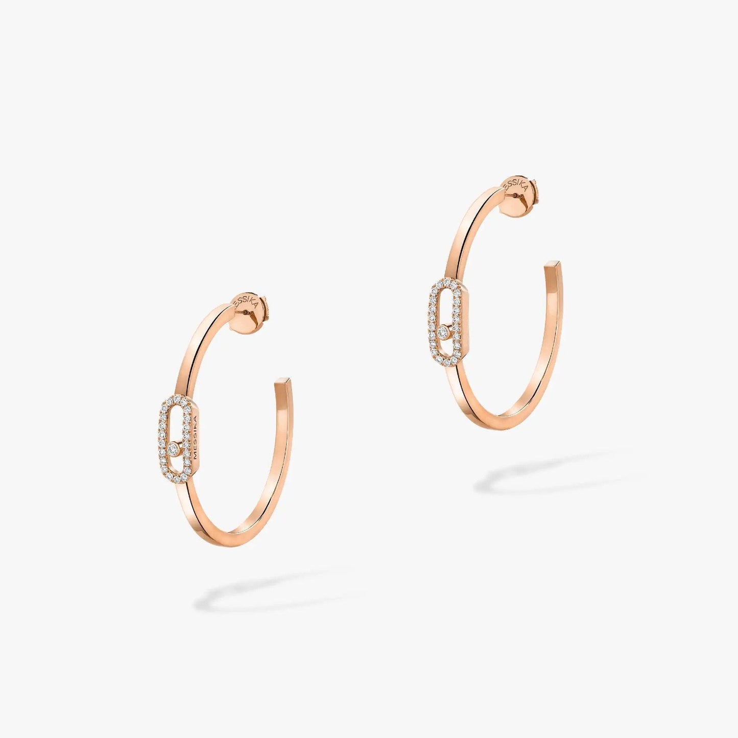 [Luxery]CREOLES MOVE UNO PM DIAMOND EARRINGS