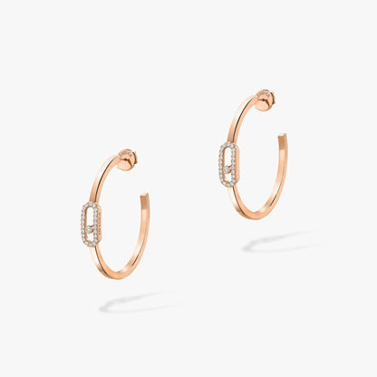 [Luxery]CREOLES MOVE UNO PM DIAMOND EARRINGS