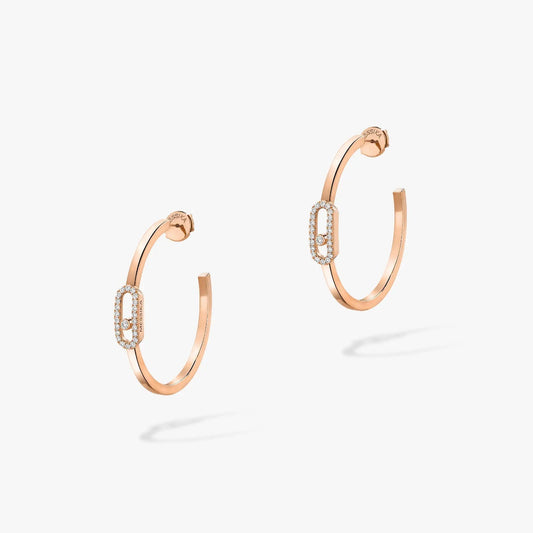 [Luxery]CREOLES MOVE UNO PM DIAMOND EARRINGS