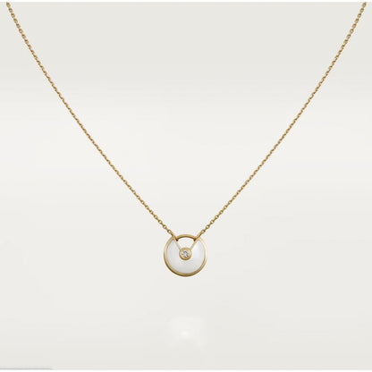 [Luxery]AMULETTE ROSE GOLD MOP NECKLACE