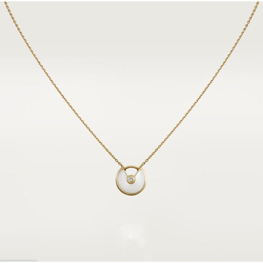 [Luxery]AMULETTE ROSE GOLD MOP NECKLACE