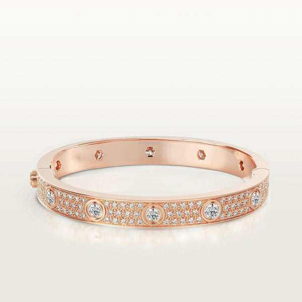 [Luxery]LOVE BRACELET 6.1MM DIAMOND-PAVED 10 BIG DIAMONDS