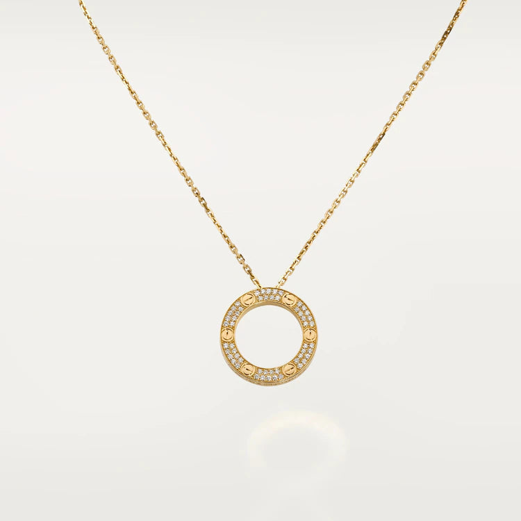 [Luxery]LOVE NECKLACE ADJUSTABLE ROSE GOLD