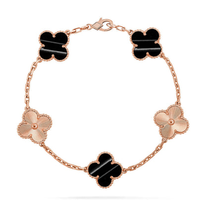 [Luxery] CLOVER 5 MOTIF PULSAR STONE BRACELET COLLECTION