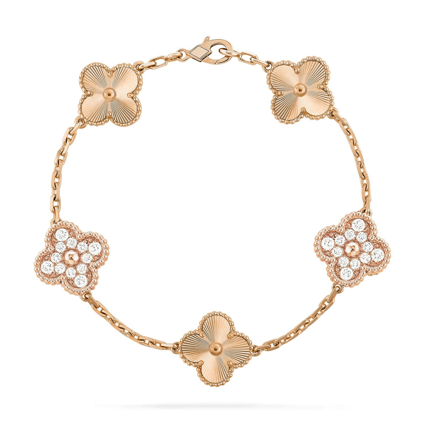 [Luxery] CLOVER 5 MOTIF LASER BRACELET COLLECTION