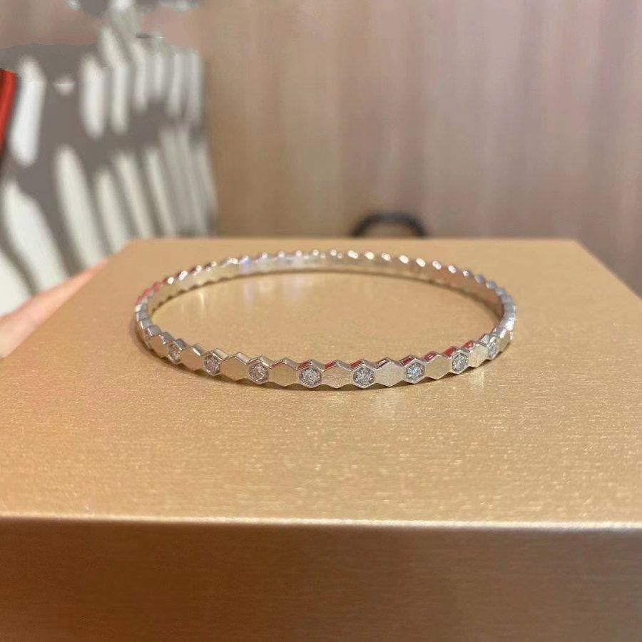 [Luxery]BEE LOVE SILVER DIAMOND BRACELET