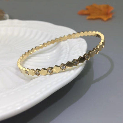 [Luxery]BEE LOVE GOLD DIAMOND BRACELET