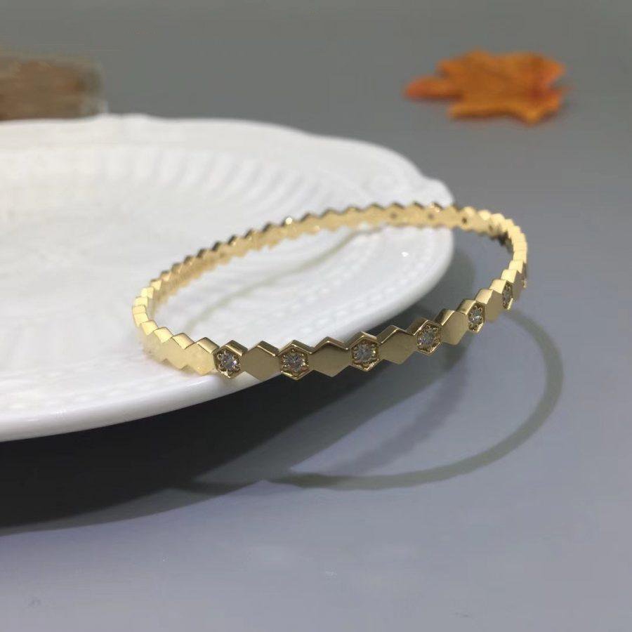[Luxery]BEE LOVE GOLD DIAMOND BRACELET
