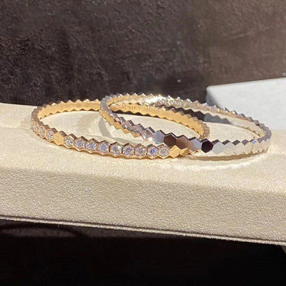 [Luxery]BEE LOVE GOLD BRACELET FULL DIAMOND