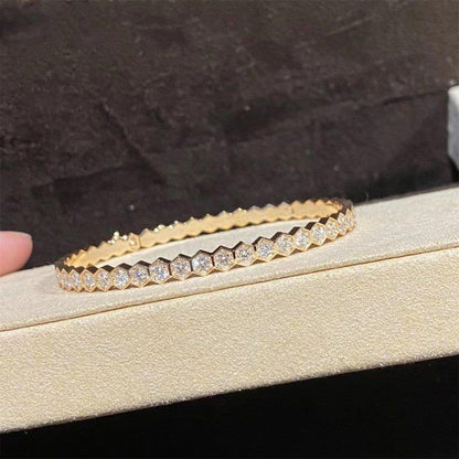 [Luxery]BEE LOVE GOLD BRACELET FULL DIAMOND