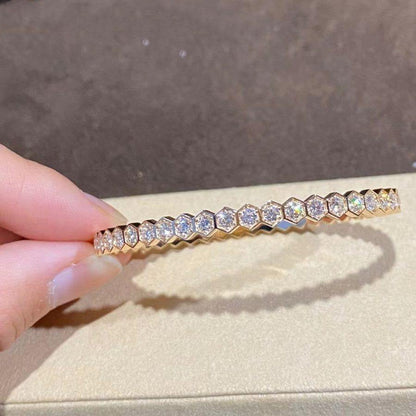 [Luxery]BEE LOVE GOLD BRACELET FULL DIAMOND