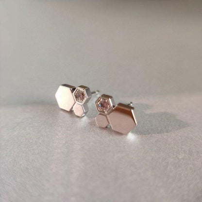 [Luxery]BEE LOVE SILVER DIAMOND EARRINGS