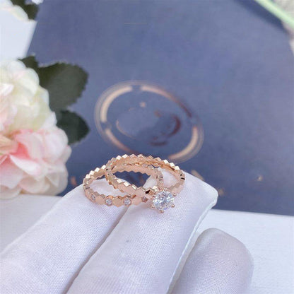 [Luxery]BEE LOVE RING PINK GOLD 1 DIAMOND
