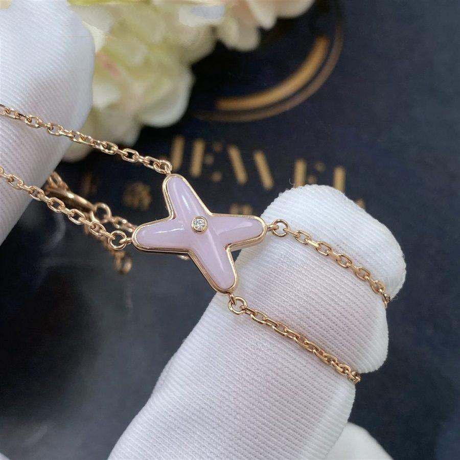 [Luxery]JEUX BRACELET PINK MOP PINK GOLD 1 DIAMOND