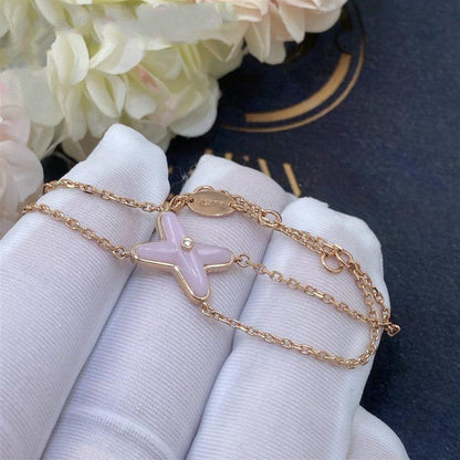 [Luxery]JEUX BRACELET PINK MOP PINK GOLD 1 DIAMOND