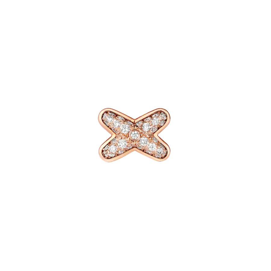 [Luxery]JEUX DE PINK GOLD DIAMOND EARRINGS