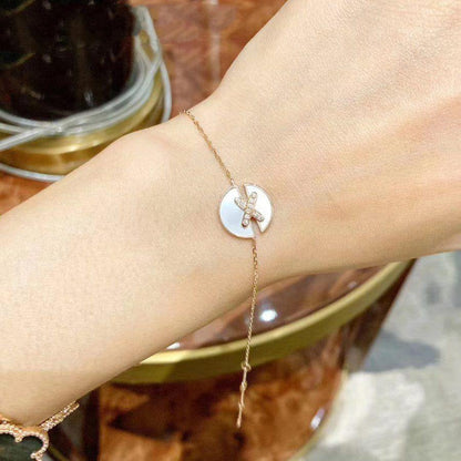 [Luxery]JEUX DE BRACELET MOP PINK GOLD DIAMONDS