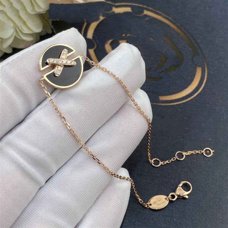 [Luxery]JEUX DE BRACELET ONYX PINK GOLD DIAMOND
