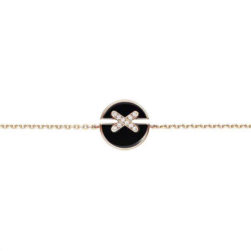 [Luxery]JEUX DE BRACELET ONYX PINK GOLD DIAMOND