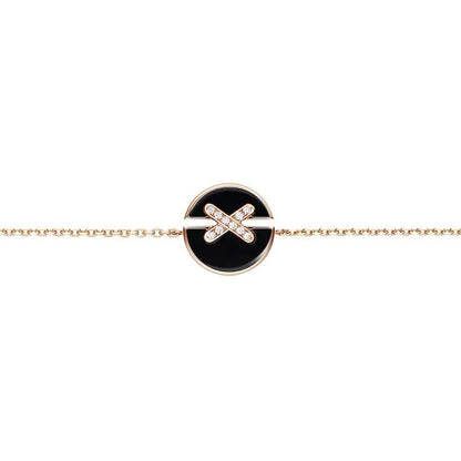 [Luxery]JEUX DE BRACELET ONYX PINK GOLD DIAMOND