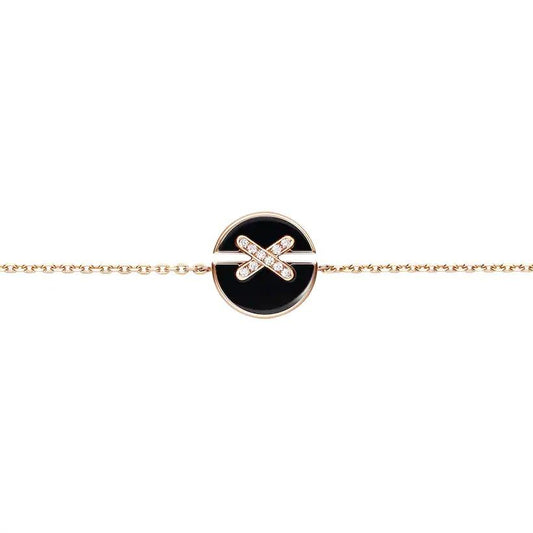 [Luxery]JEUX DE BRACELET ONYX PINK GOLD DIAMOND