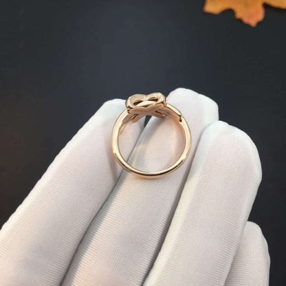 [Luxery]JEUX DE PINK GOLD DIAMOND RING