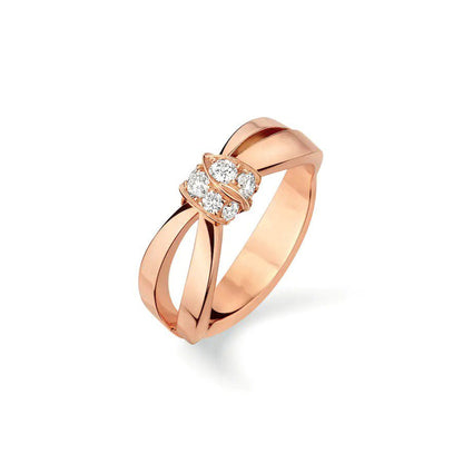[Luxery]LIENS RING PINK GOLD DIAMOND