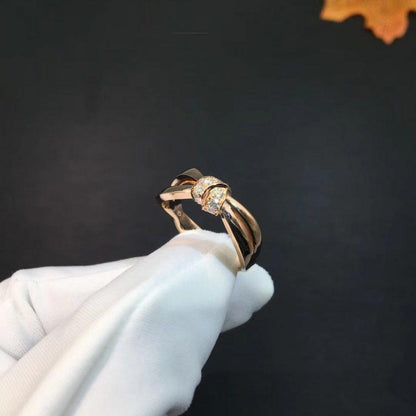 [Luxery]LIENS RING PINK GOLD DIAMOND