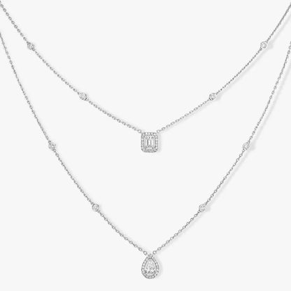 [Luxery]Diamond Necklace My Twin 2 Rows